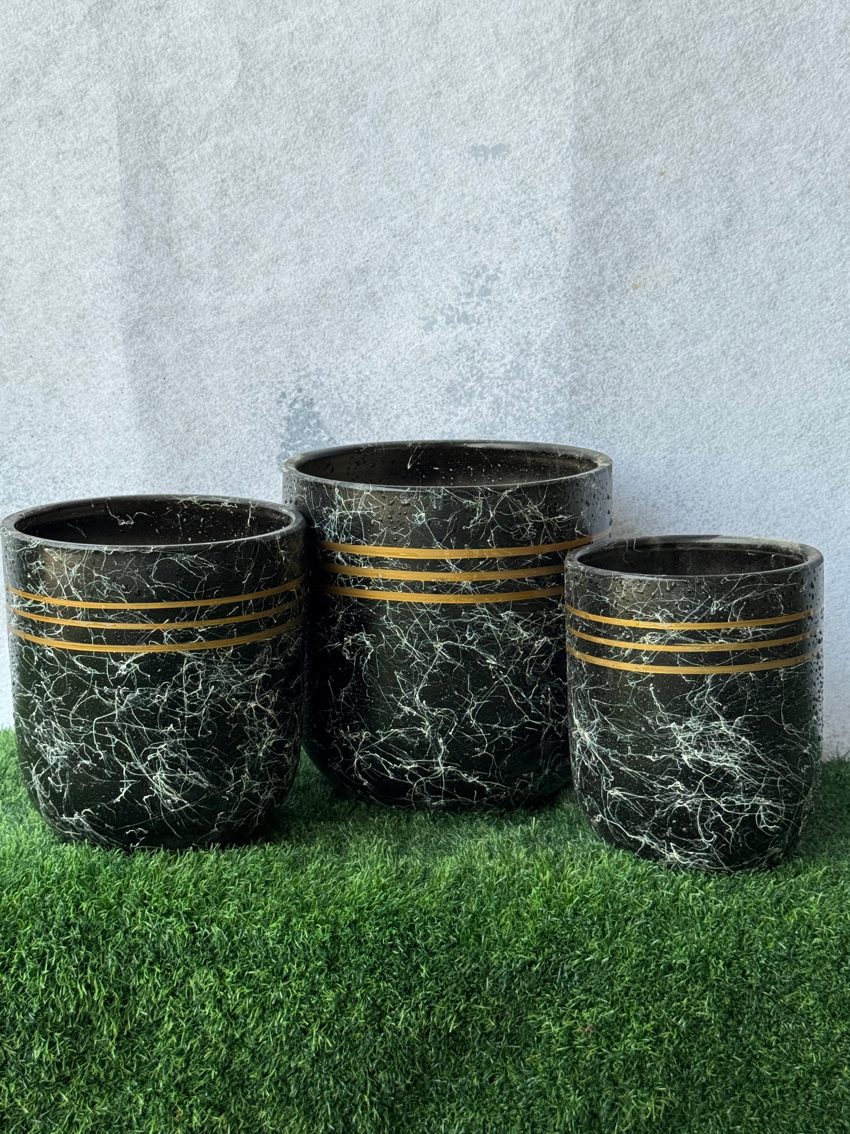 Stylish Ceramic Pots Set | Elegant Planters for Home & Garden – Mughel Gardens