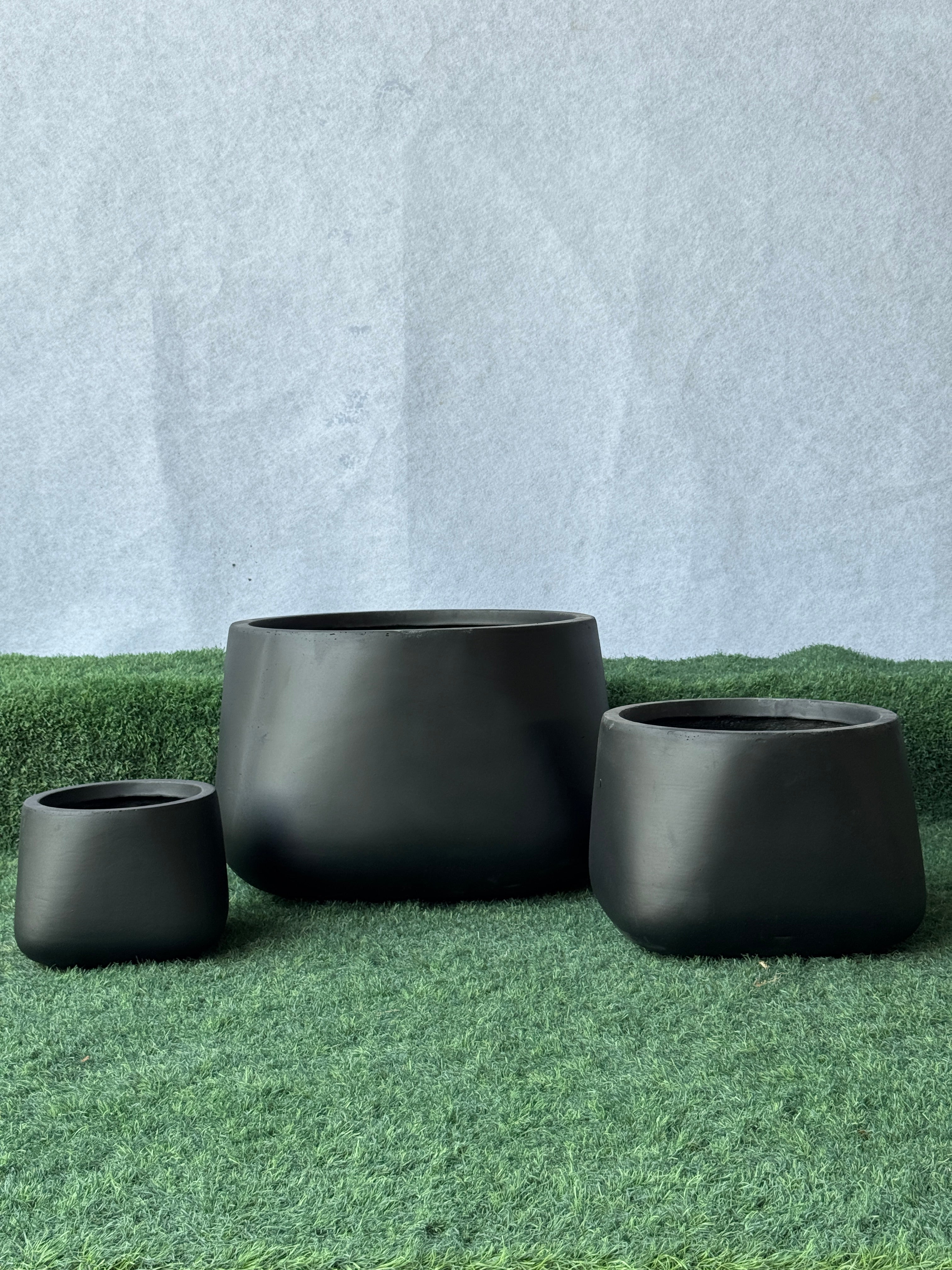 Round Matte Black - Fiber Pots
