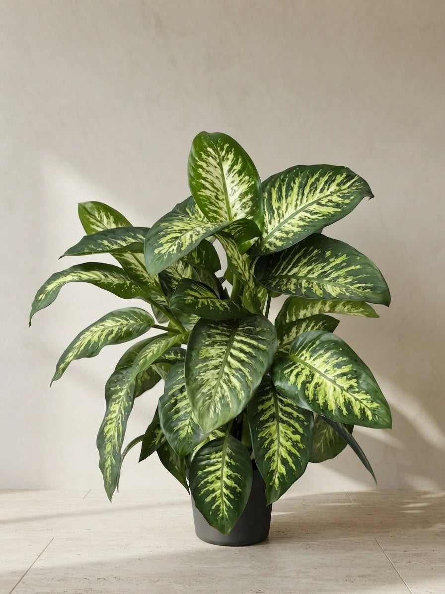 Dieffenbachia Plant Bushy Holland - Variegated Leaves