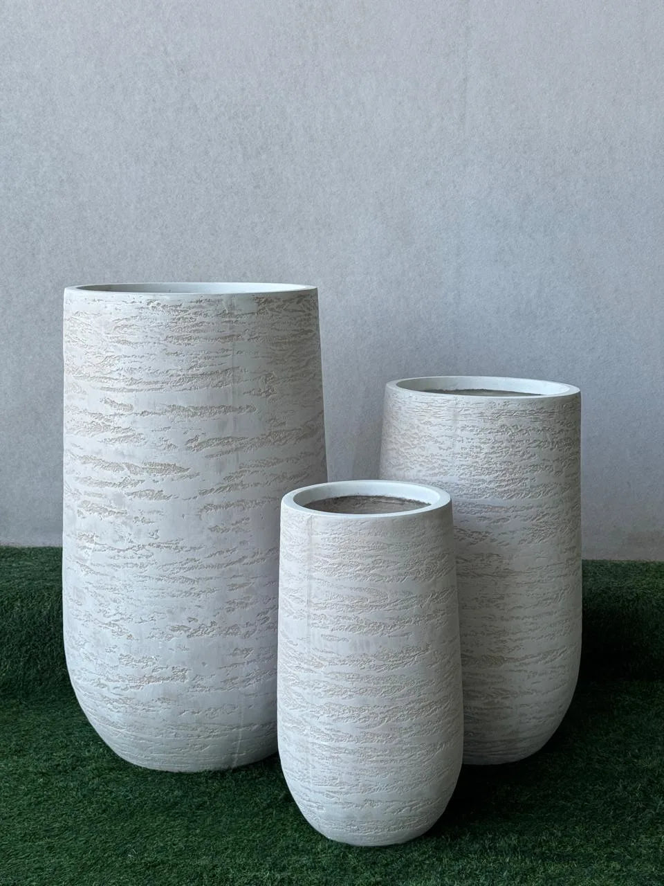Textured Fiber Clay Designer Pot
